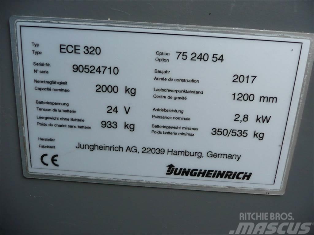 Jungheinrich ECE 320 2400x540mm Lavtløftende plukketruck
