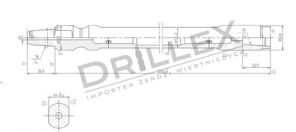 Ditch Witch JT 920 Drill pipes, Żerdzie wiertnicze Horisontal borerigg utstyr
