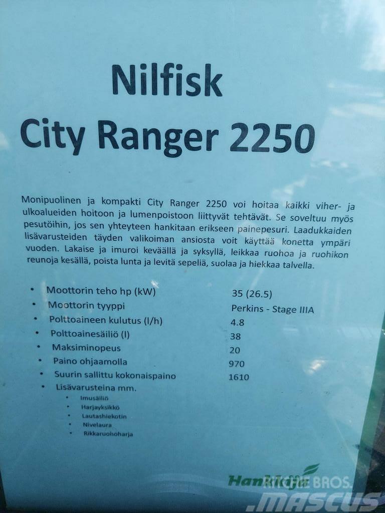  MUUT YMPÄRISTÖKONEET NILFISK CITY RANGER 2250 Andre Park- og hagemaskiner