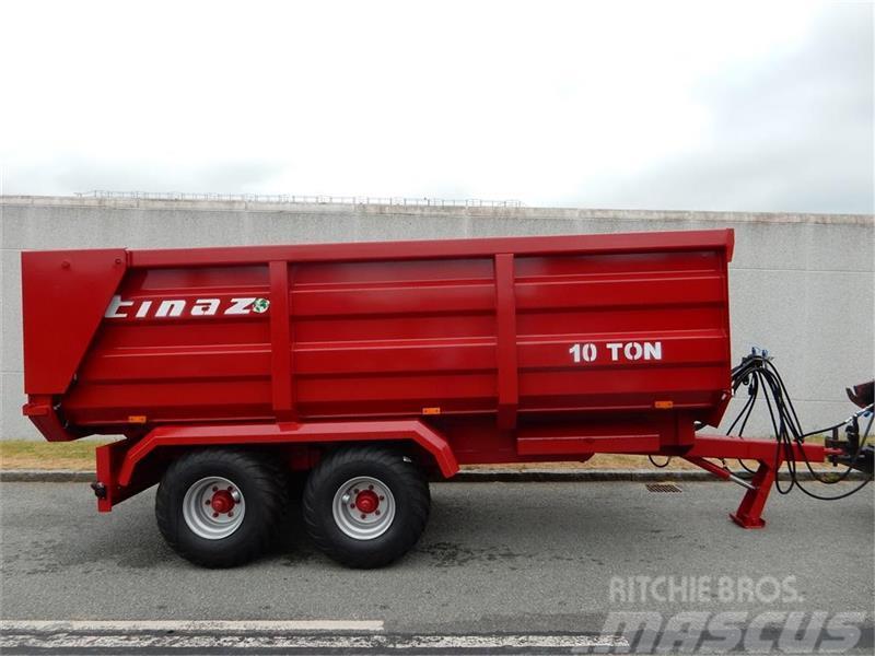 Tinaz 10 tons bagtipvogn med hydr. bagklap Tipphengere