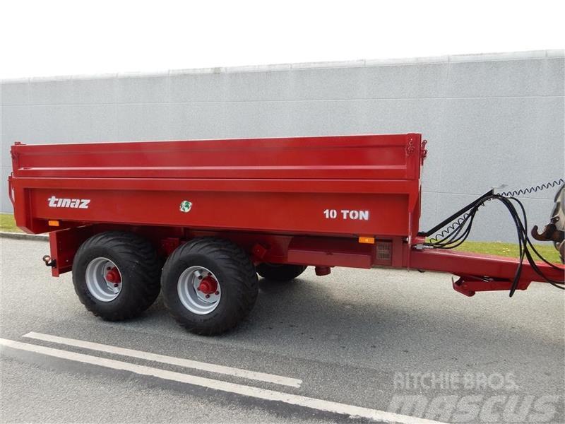Tinaz 10 tons dumpervogn med slidsker Andre Park- og hagemaskiner