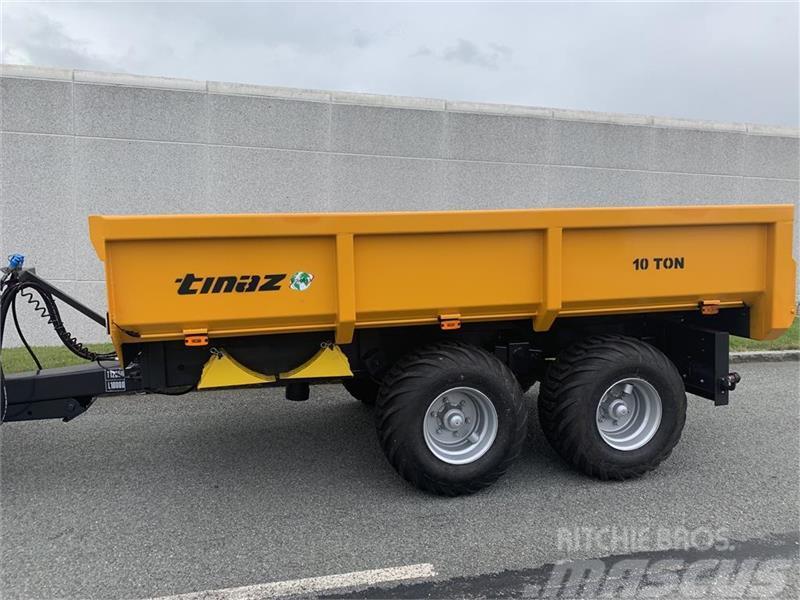 Tinaz 10 tons dumpervogn med hydr. bagklap - 60 cm sider Andre Park- og hagemaskiner