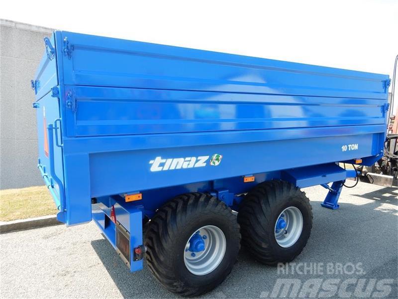 Tinaz 10 tons dumpervogn med 2x30 cm ekstra sider Andre Park- og hagemaskiner