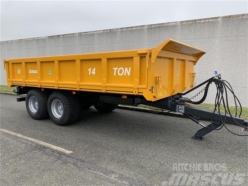 Tinaz 14 tons dumpervogn  med 3 vejstip Andre Park- og hagemaskiner
