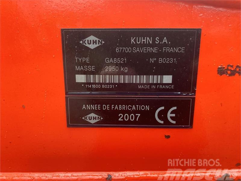 Kuhn GA 8521 To-rotorrive Raker og høyvendere