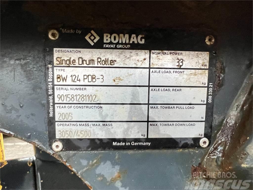 Bomag BW 124 PDB-3 - 3.000 kg. / Tromle / 1.400T Valsetog