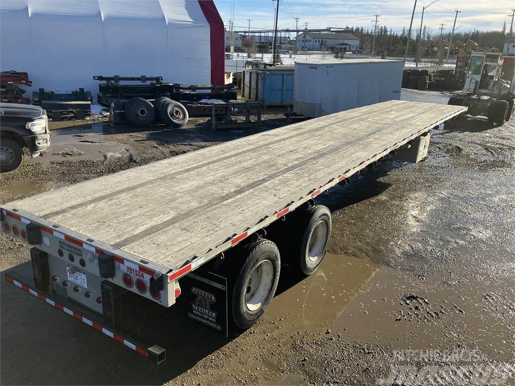 Lode King 48' Tandem Flat Deck/Highboy Flatbed Steel/Aluminu Planhengere semi