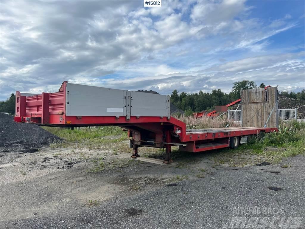 Damm SE-61M 4-axle machine trailer with driving ramp Andre hengere
