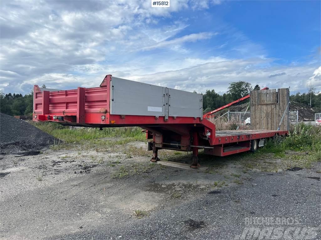 Damm SE-61M 4-axle machine trailer with driving ramp Andre hengere