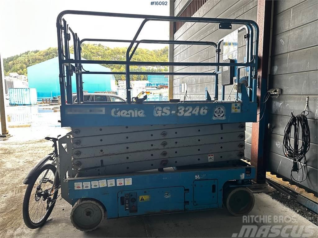 Genie GS 3246 Scissor lift. Delivered certified Sakselifter
