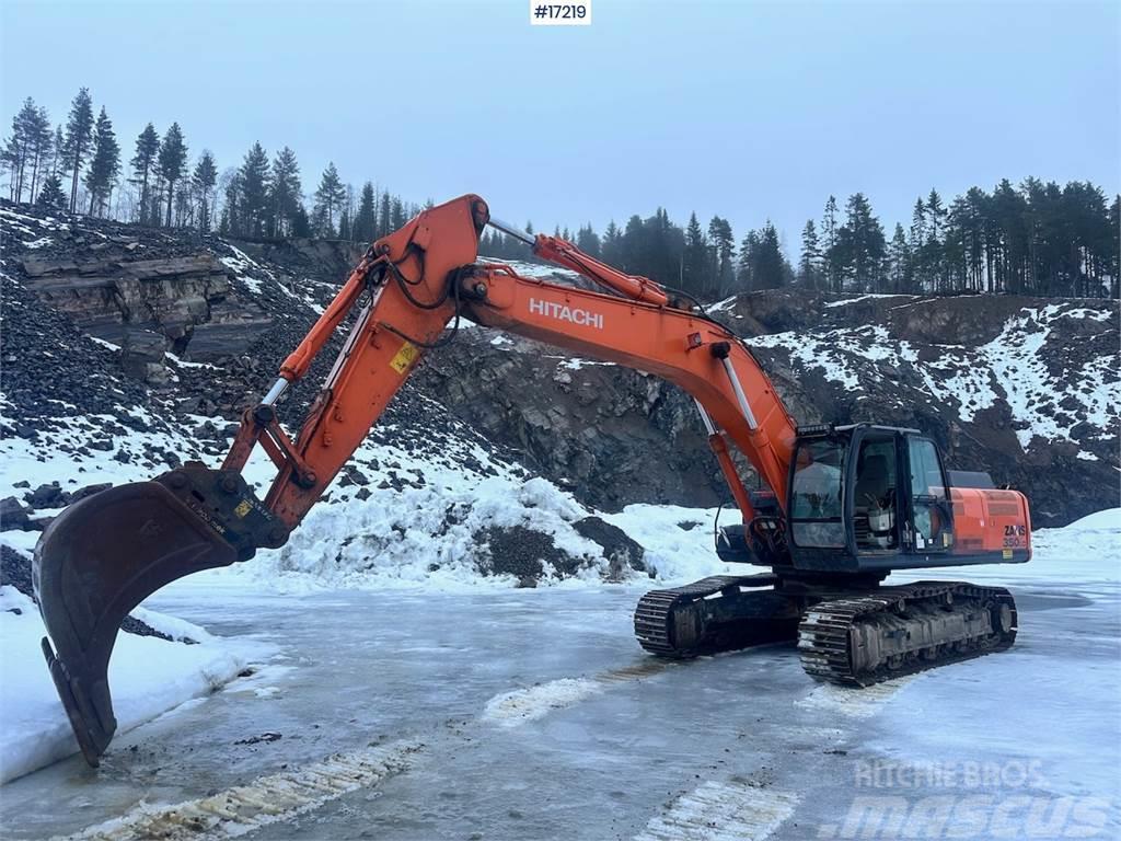 Hitachi ZX350LC-5B Crawler Excavator w/ Digging Bucket. Beltegraver