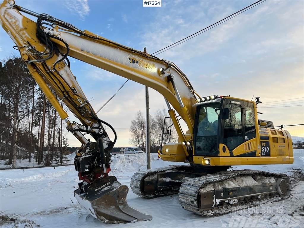 Komatsu PC210 crawler excavator WATCH VIDEO Beltegraver