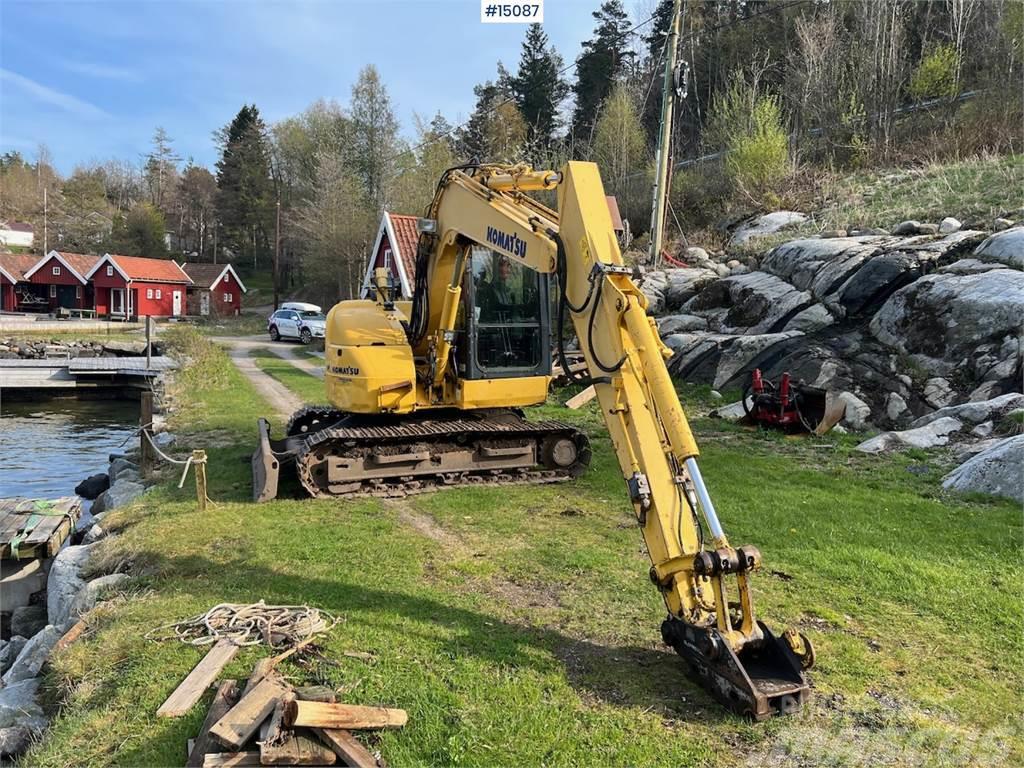 Komatsu PC78US-8 w/ rotor tilt & digger bucket Beltegraver