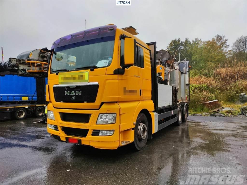 MAN TGX 26.480 Boiler truck with crane. Rep object Kommunalt / generelt kjøretøy