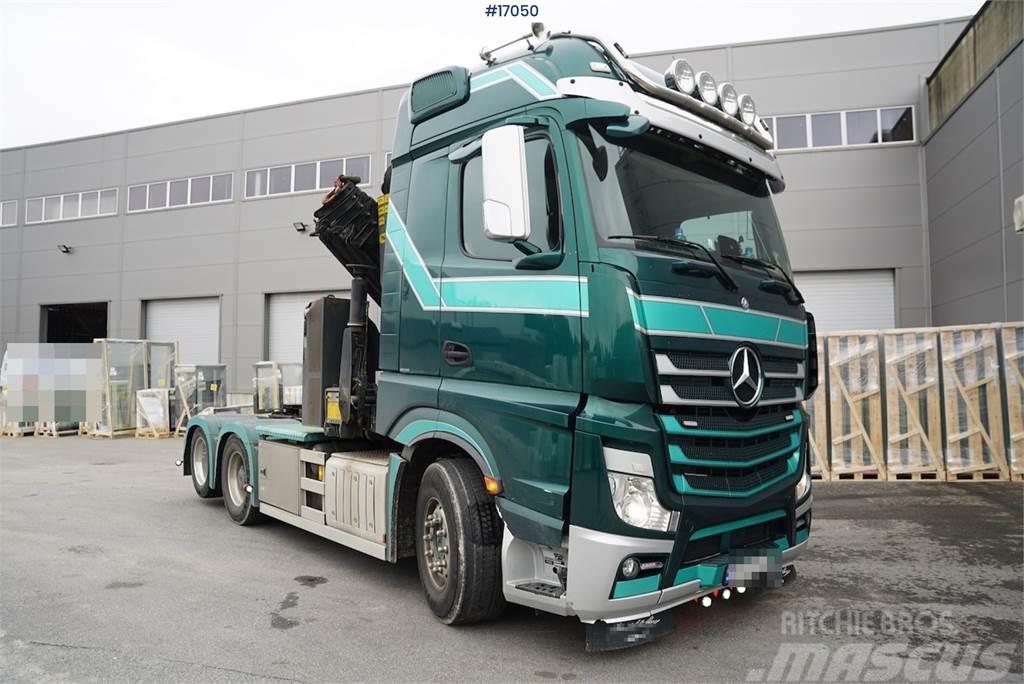 Mercedes-Benz Actros 2663 with 23t/m crane. Well equipped Kranbil