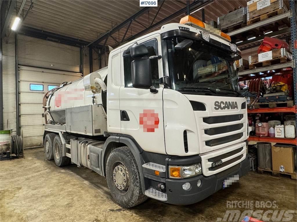 Scania G440 suction/flushing truck w/ Nomek superstructur Betongpumpe biler