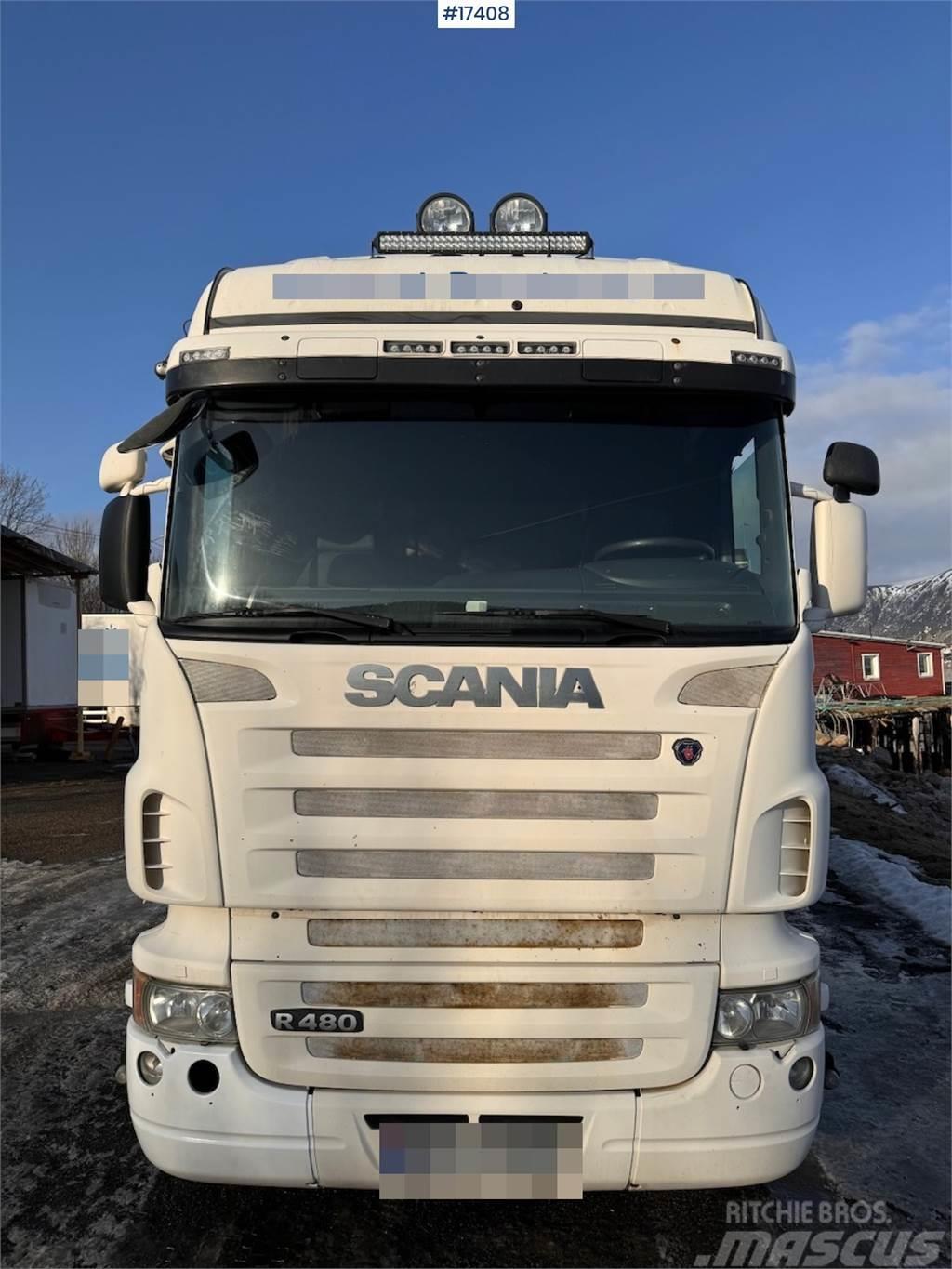 Scania R480 6x2 box truck w/ rear lift Skapbiler