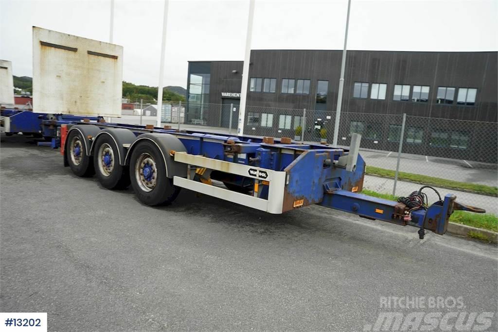 Van Hool container trailer with/ lift Andre hengere