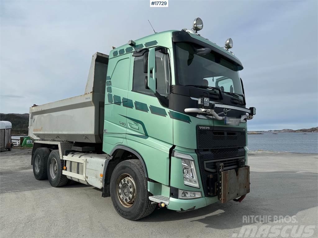 Volvo fh 540 6x4 plow rigged tipper. Euro 6. WATCH VIDEO Tippbil