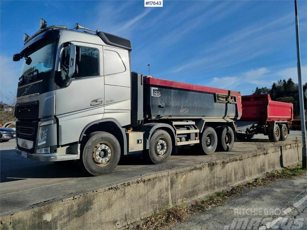 Volvo FH 540 8x4 with low mileage for sale with tipper. Tippbil