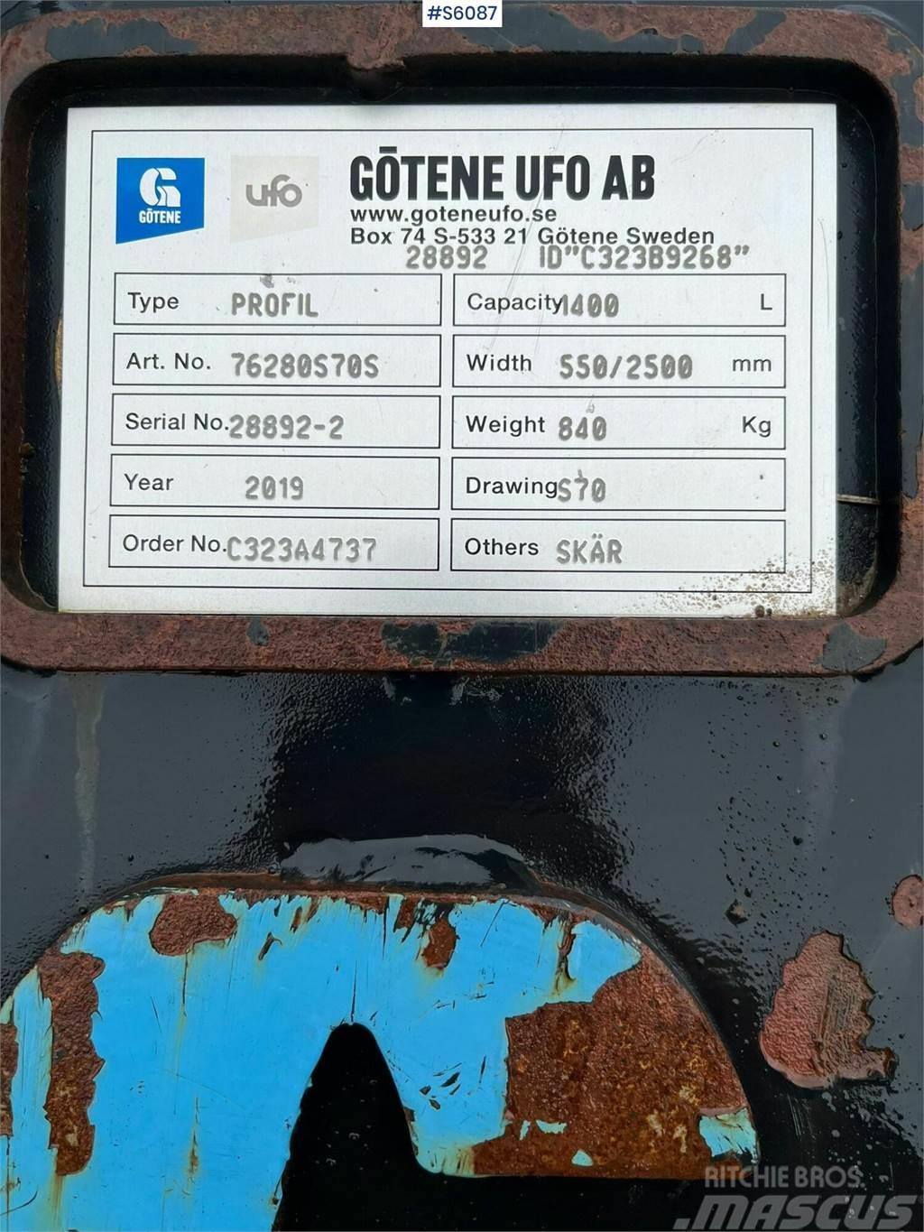 Götene UFO S70 Profile bucket Skuffer