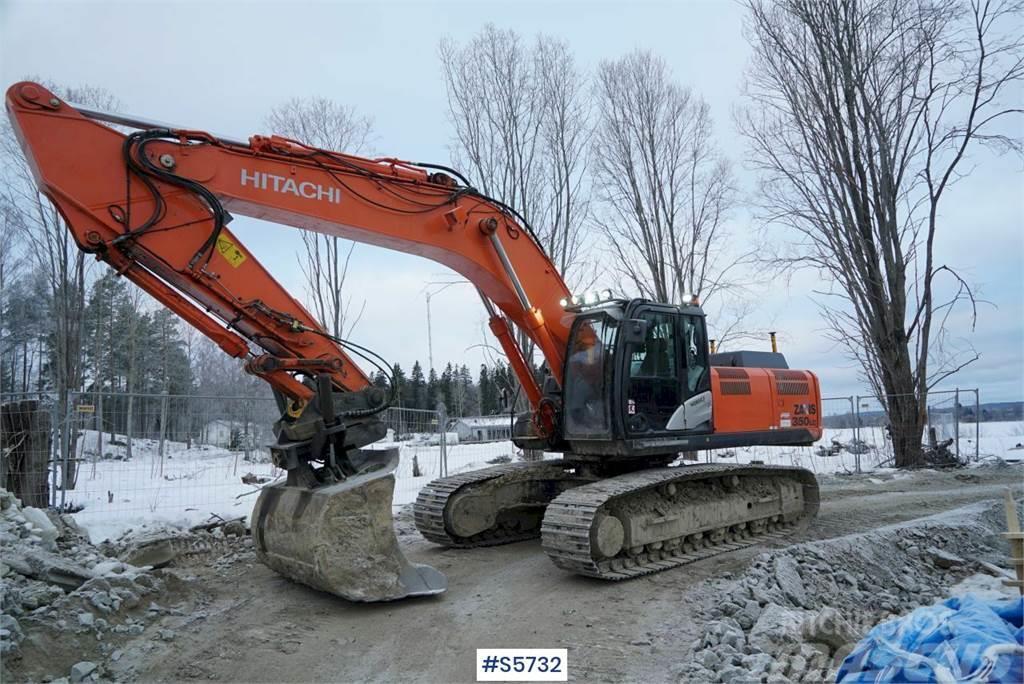 Hitachi ZX350LC 5B EXCAVATOR WITH DIGGING SYSTEM, SEE VIDE Beltegraver