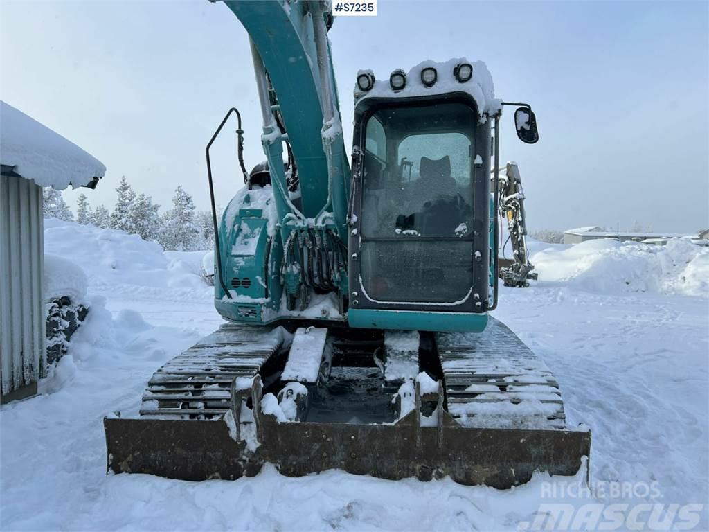 Kobelco SK140 SRLC-5 Excavator with Engcon rototilt Beltegraver