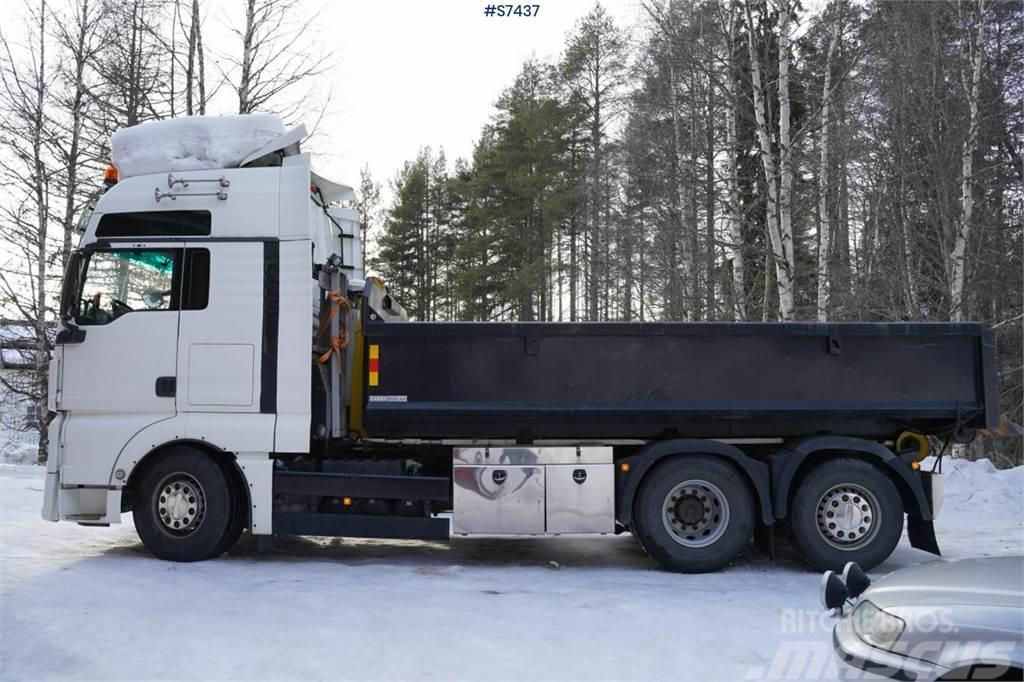 MAN TGX26.480 6x2 Hook truck with flat bed Krokbil