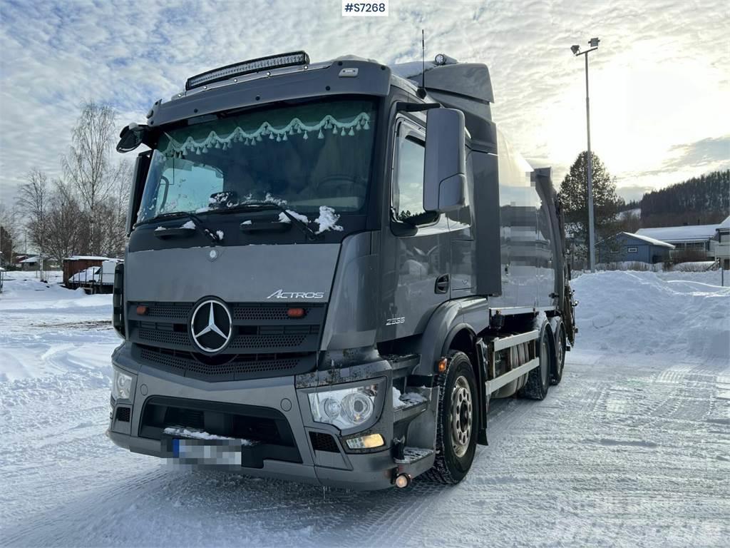 Mercedes-Benz Actros 963-0-C Garbage Truck Rear Loader SEE VIDEO Renovasjonsbil