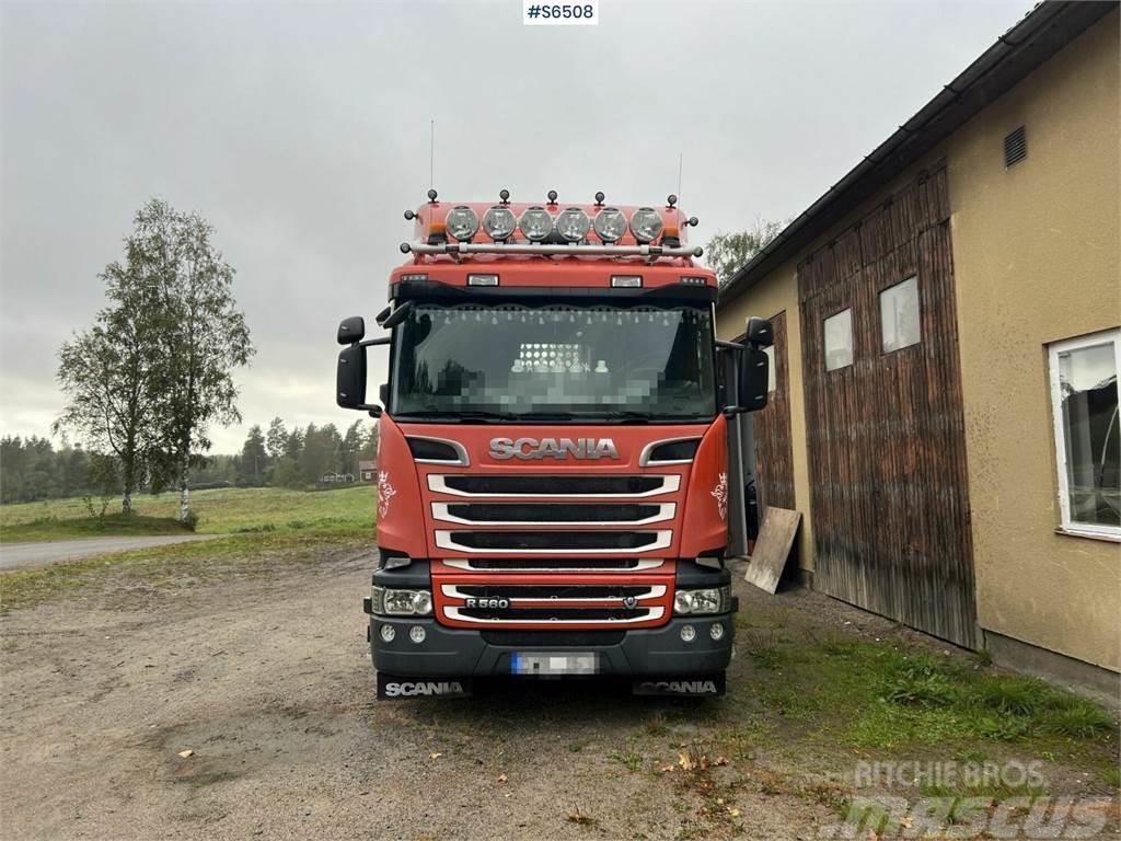 Scania R560 Timber Truck with trailer and crane Tømmerbiler