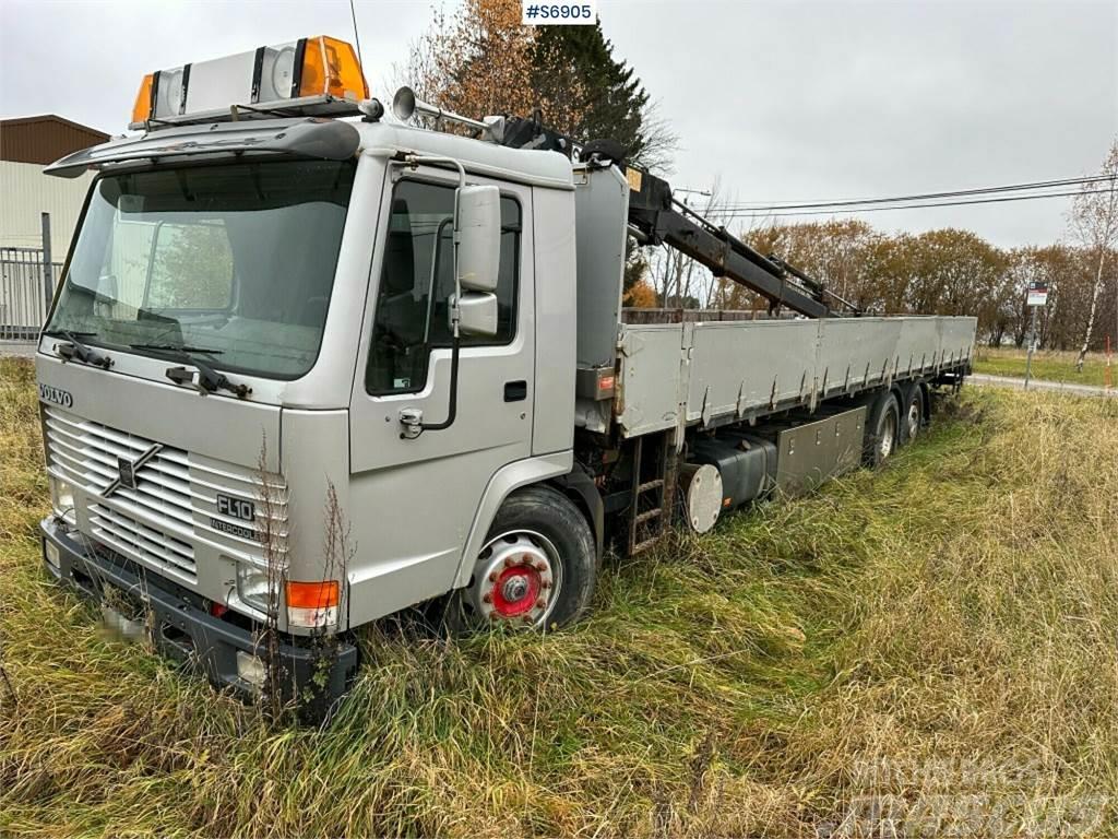 Volvo Crane truck FL10 with long flatbed (Rep. Object) Kranbil