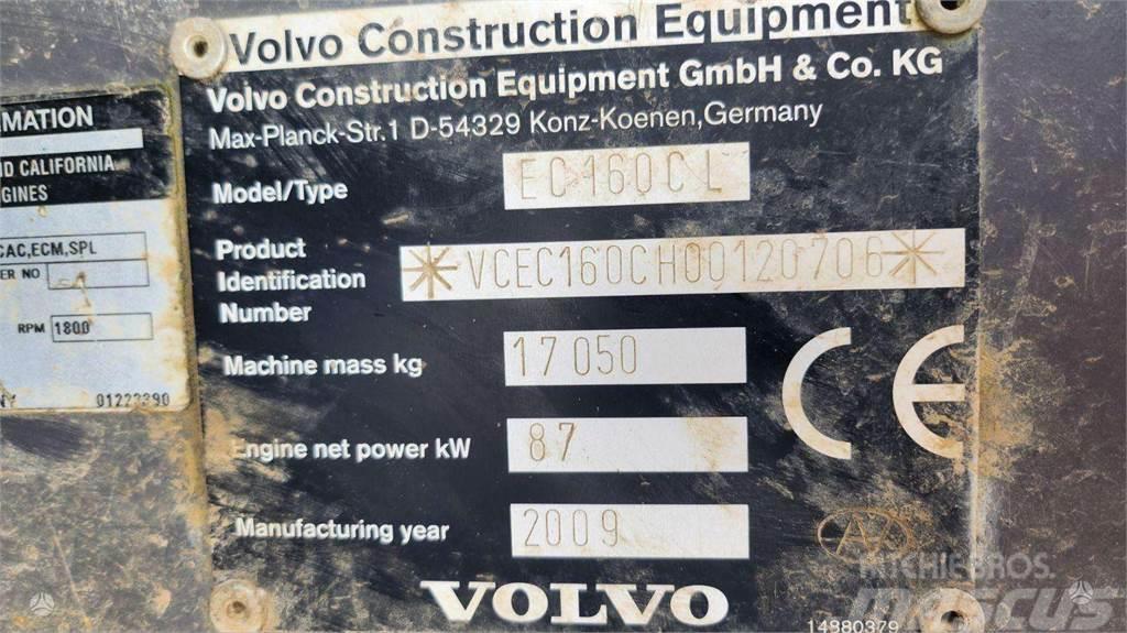 Volvo EC 160 CL + ROTOTILT + 3 BUCKE Beltegraver