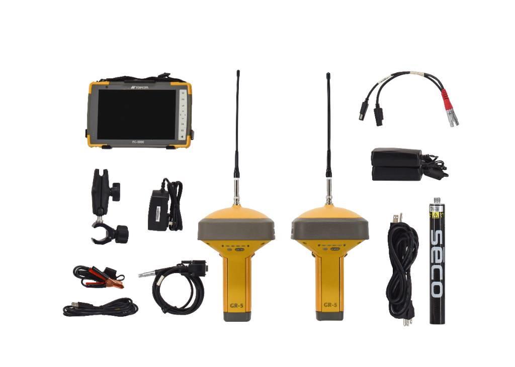 Topcon Dual GR-5+ UHF II GPS Kit w/ FC-5000 & Pocket-3D Andre komponenter