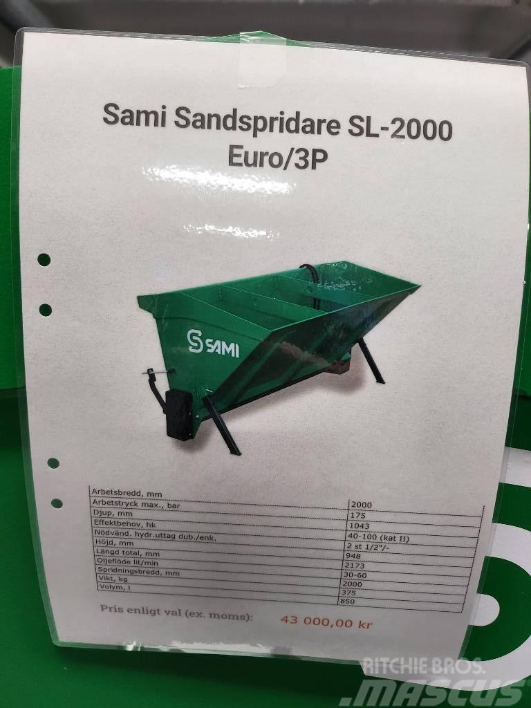 Sami Sandspridare SL 2000 euro / 3p  sms trima DEMO Sand- og saltspredere
