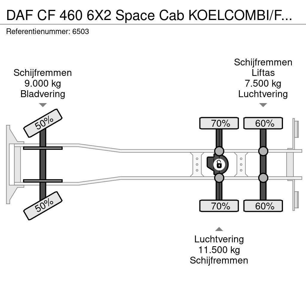 DAF CF 460 6X2 Space Cab KOELCOMBI/FLOWERS TRS 810+740 Skapbiler Frys/kjøl/varme