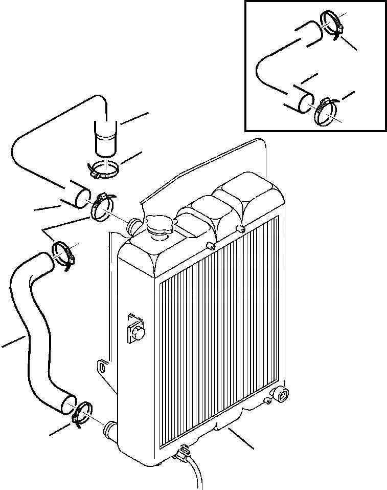 Komatsu - Furtun radiator - 312607828 Radiatorer