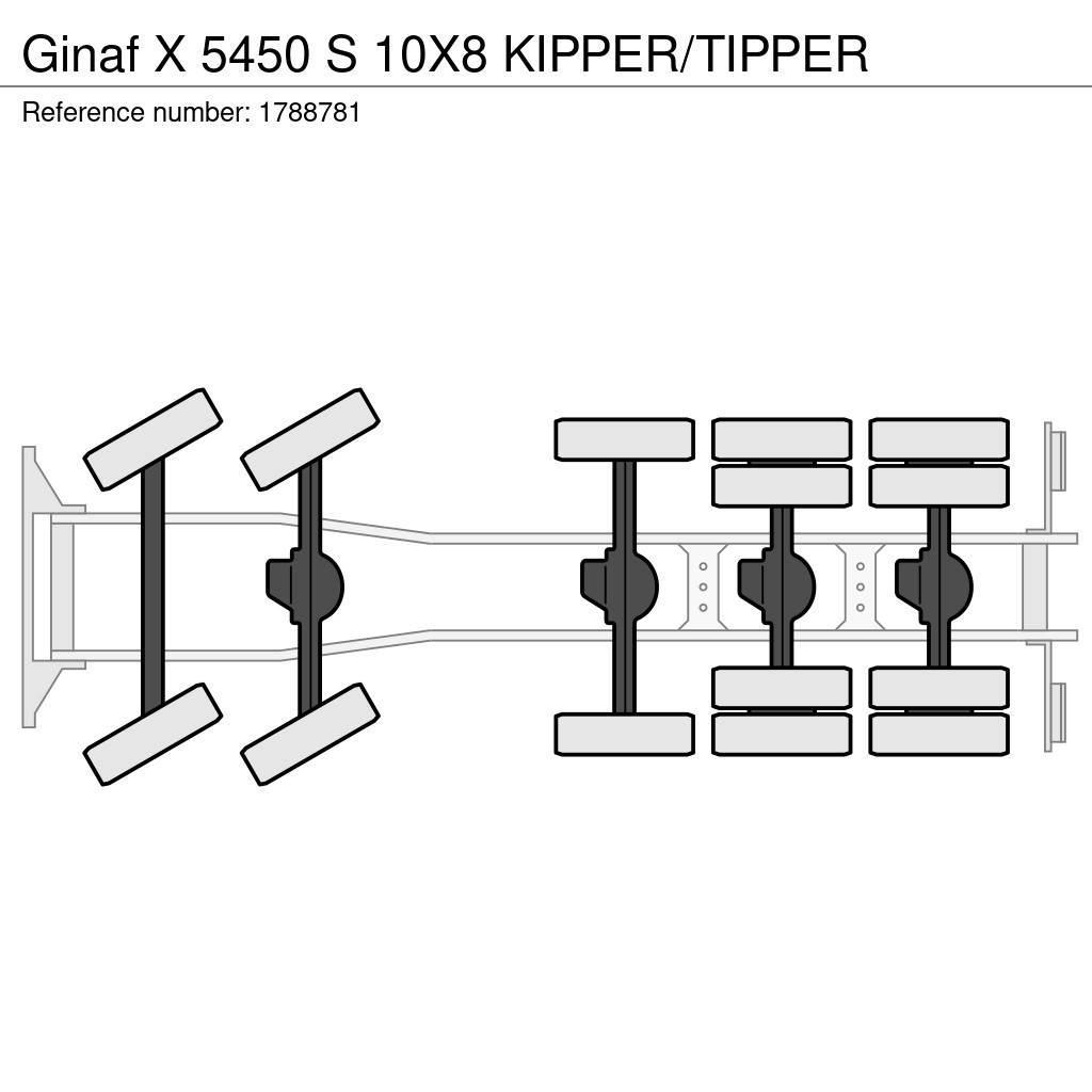 Ginaf X 5450 S 10X8 KIPPER/TIPPER Tippbil