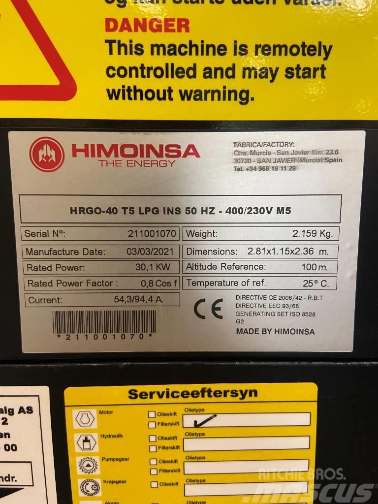 Himoinsa HRGO-40 T5 LPG Gass Generatorer