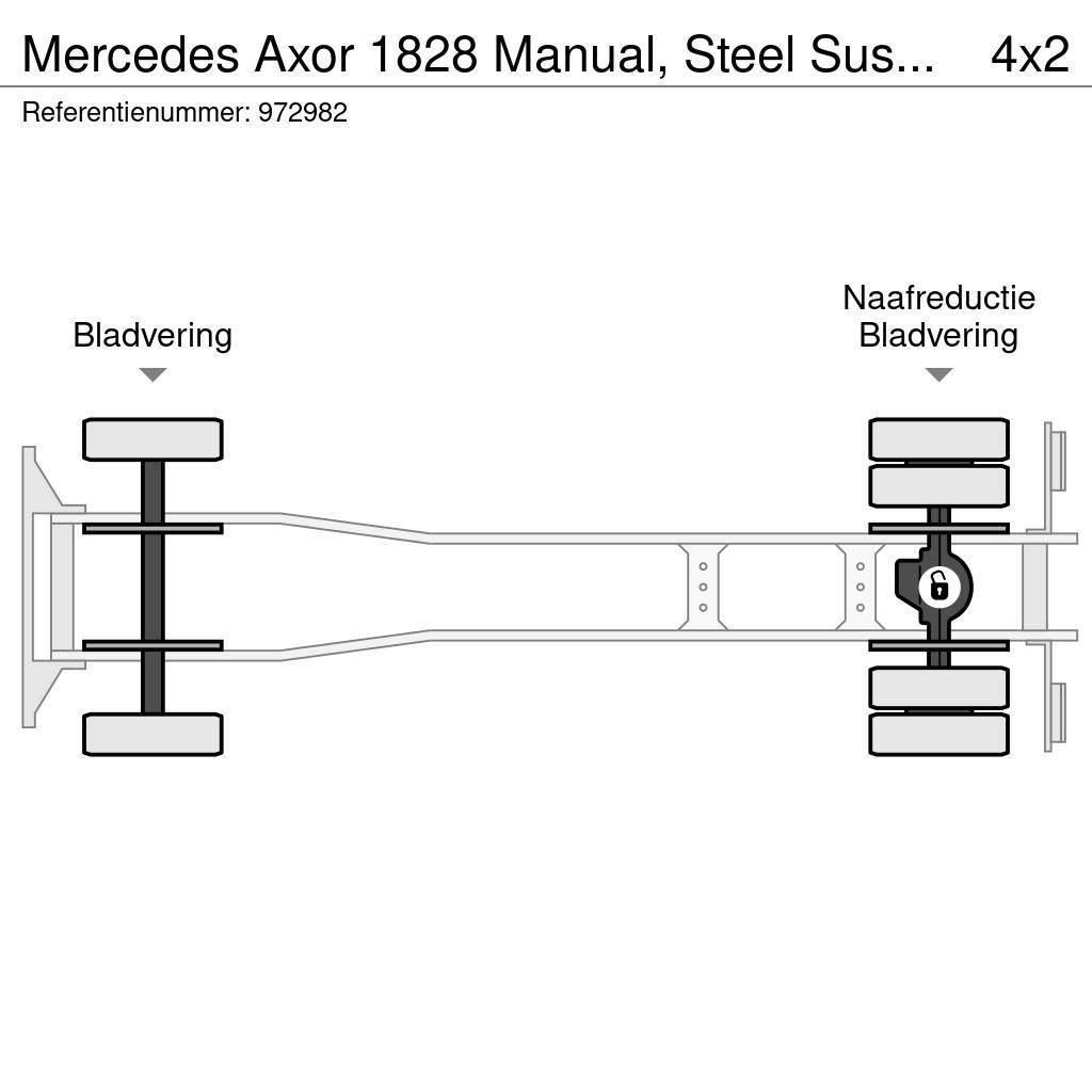 Mercedes-Benz Axor 1828 Manual, Steel Suspension, Meiller Liftdumper biler