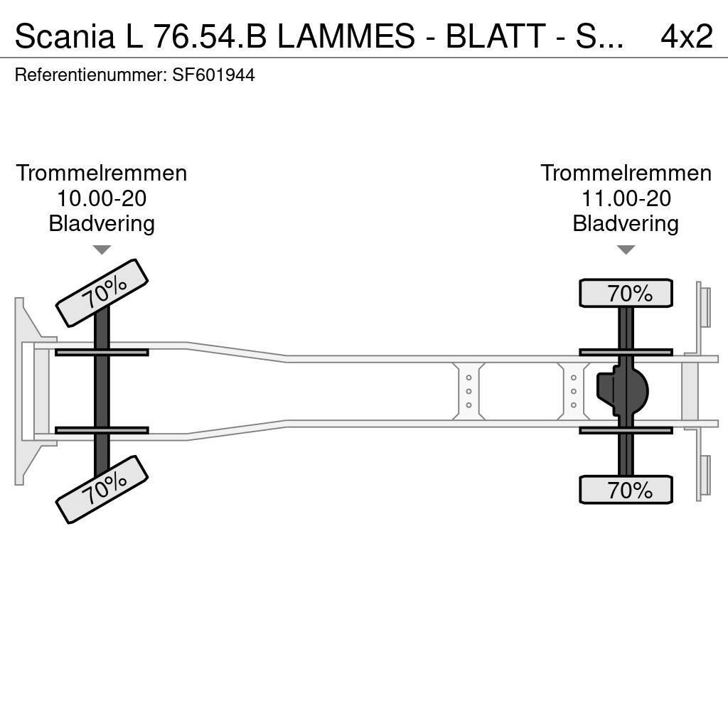Scania L 76.54.B LAMMES - BLATT - SPRING Planbiler
