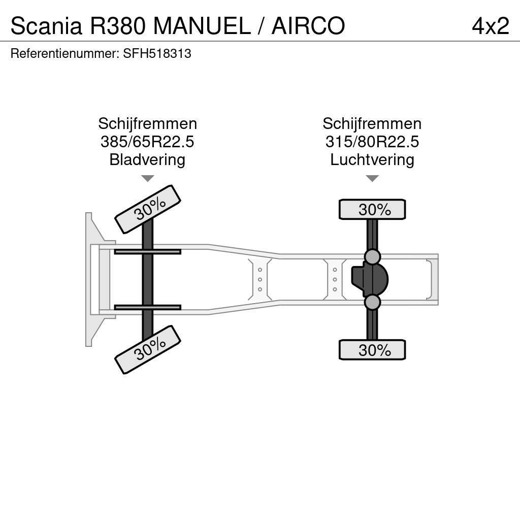 Scania R380 MANUEL / AIRCO Trekkvogner