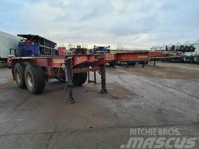 Renders 2 AXLE 20 FT CONTAINER CHASSIS BPW DRUM Containerchassis Semitrailere