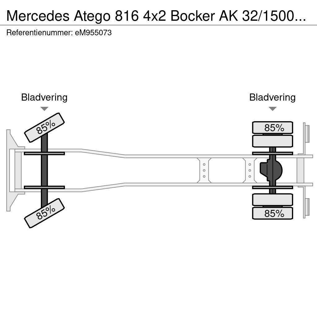 Mercedes-Benz Atego 816 4x2 Bocker AK 32/1500 SPS crane Allterreng kraner