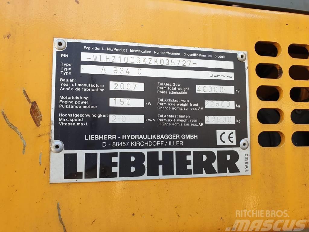 Liebherr A934C Litronic Gravemaskiner for avfallshåndtering