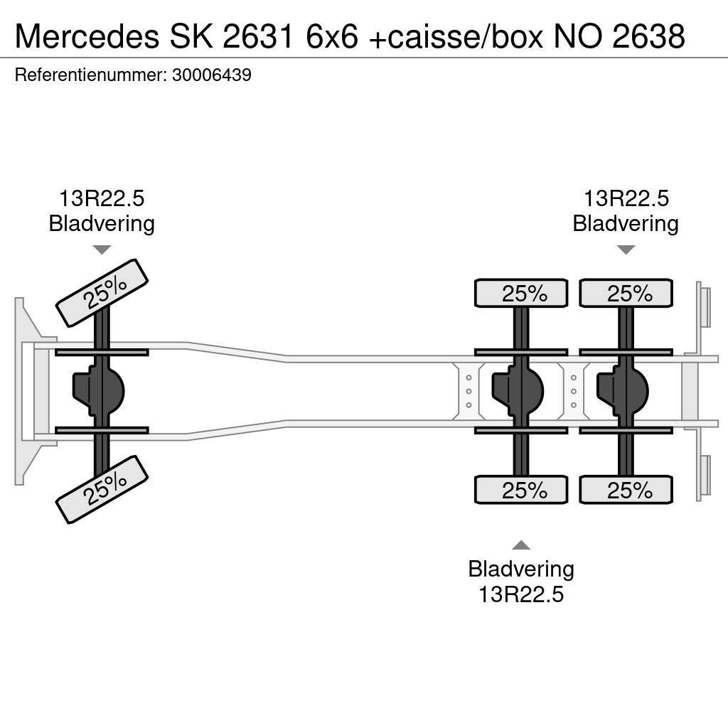Mercedes-Benz SK 2631 6x6 +caisse/box NO 2638 Containerbil