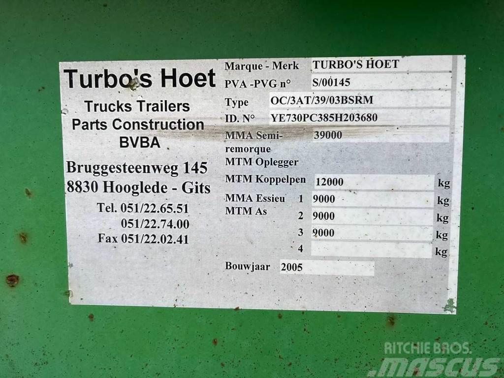  TURBO'S HOET 0C/3AT Containerchassis Semitrailere