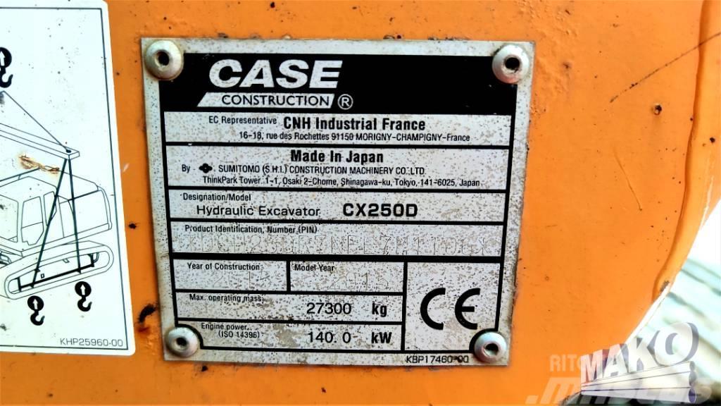 CASE CX 250 D Beltegraver
