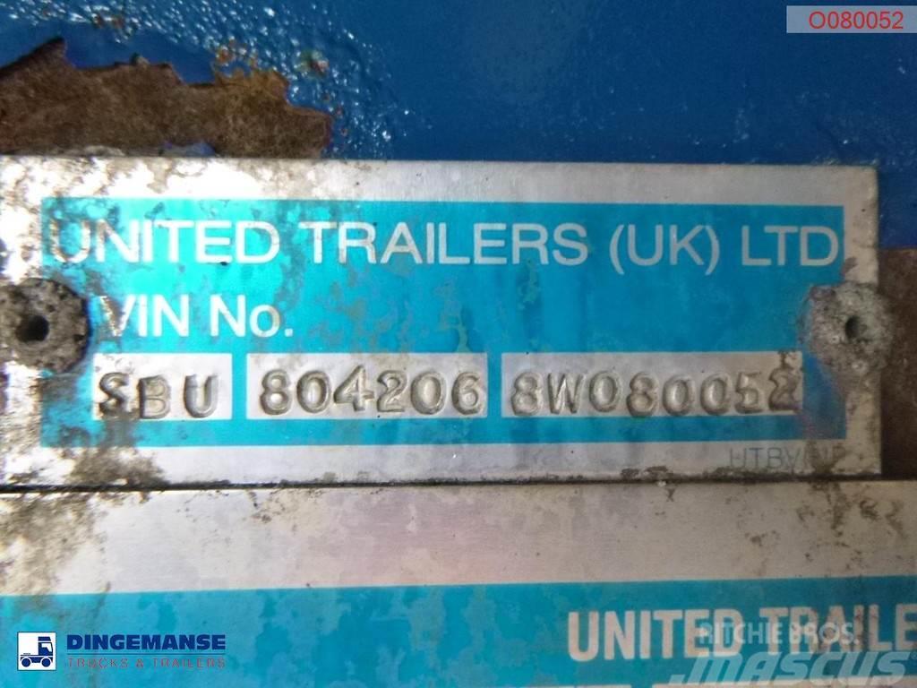 United TRAILERS Tipper trailer alu 52 m3 + tarpaulin Tippsemi