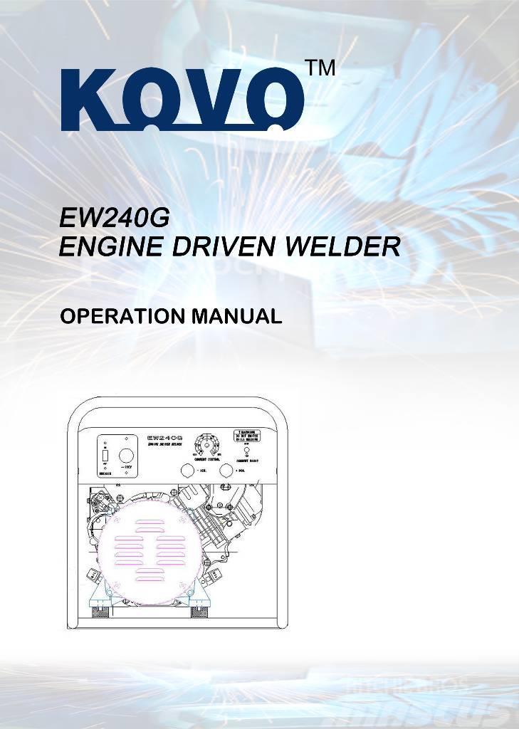  New Kohler powered welder generator EW240G Sveisemaskin