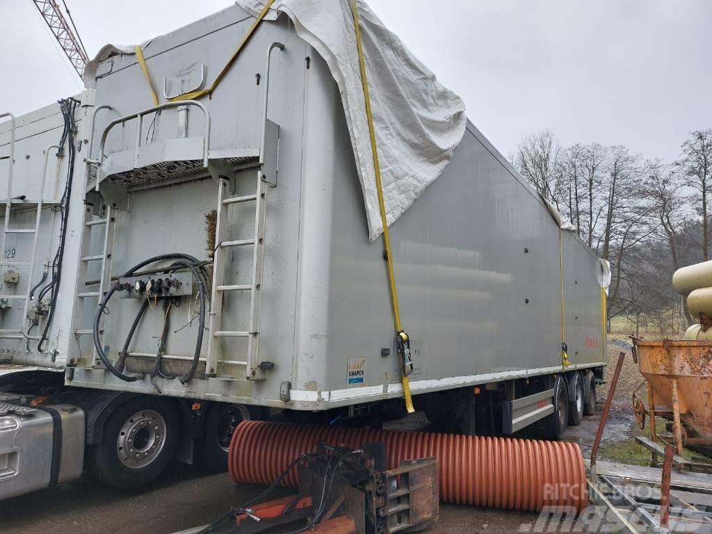 Knapen 90 m3 Semi-trailer med Containerramme